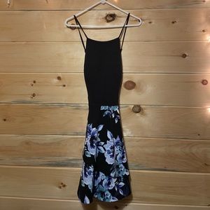 Speechless Black Dress Floral Print